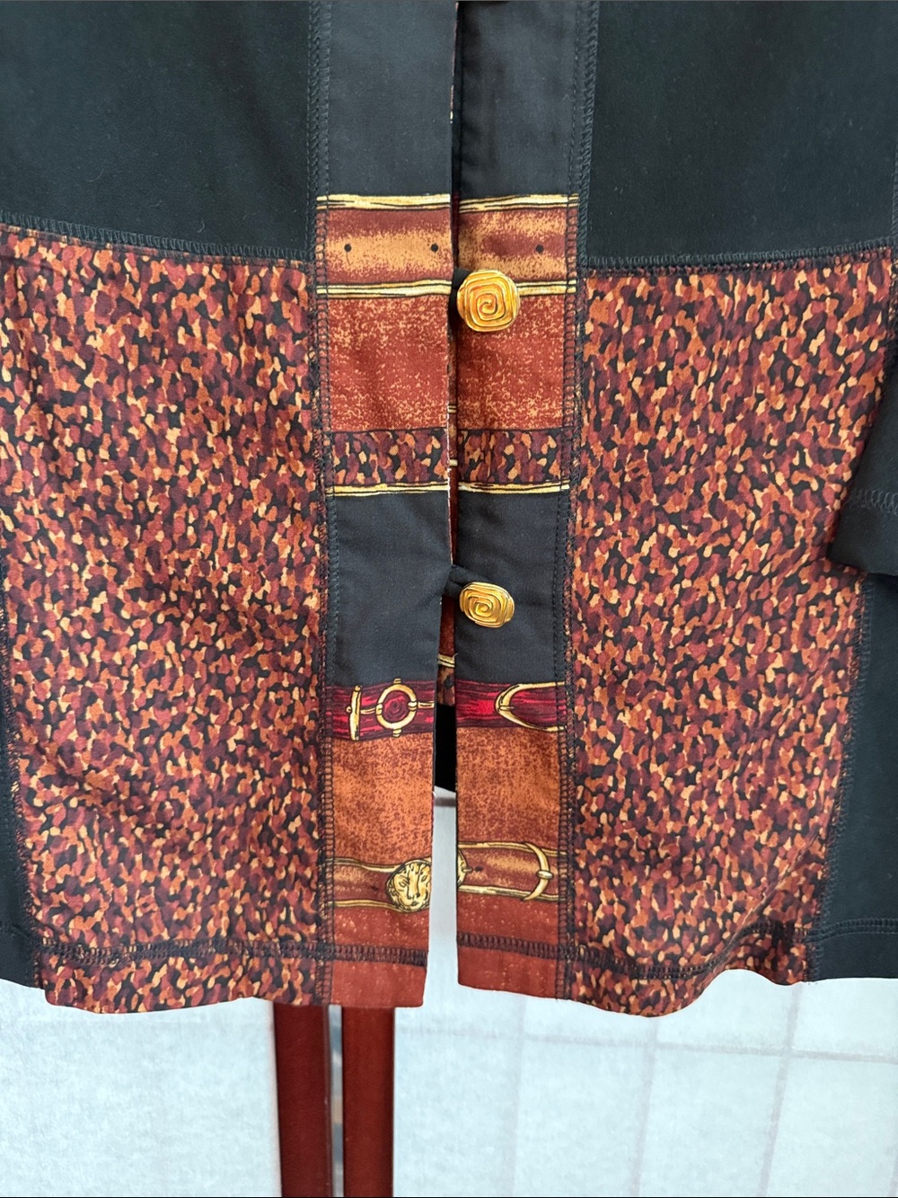 Vintage Teddi Brand Set with Rust and Burnt Orange, size 1X - Picture 4 of 13